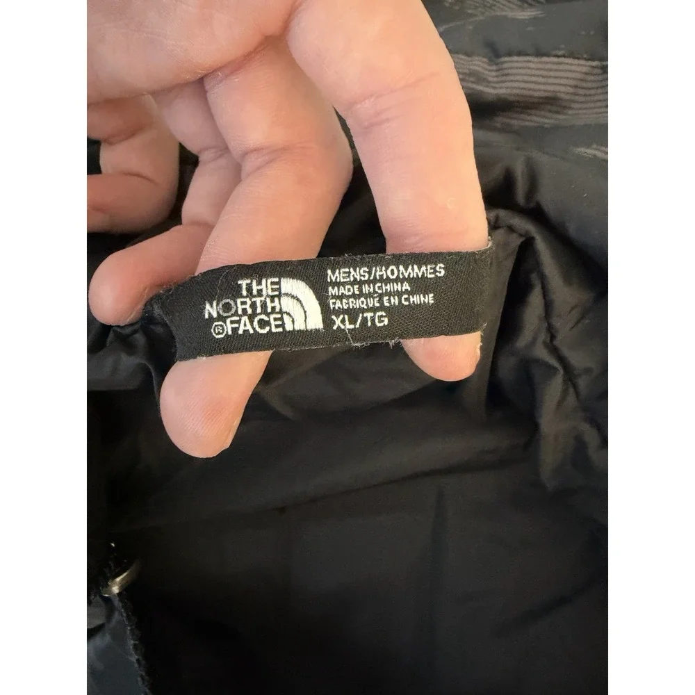 The North Face Men's Size XL Puffer Liner Jacket Black Camo‎ Full Zip Polyester